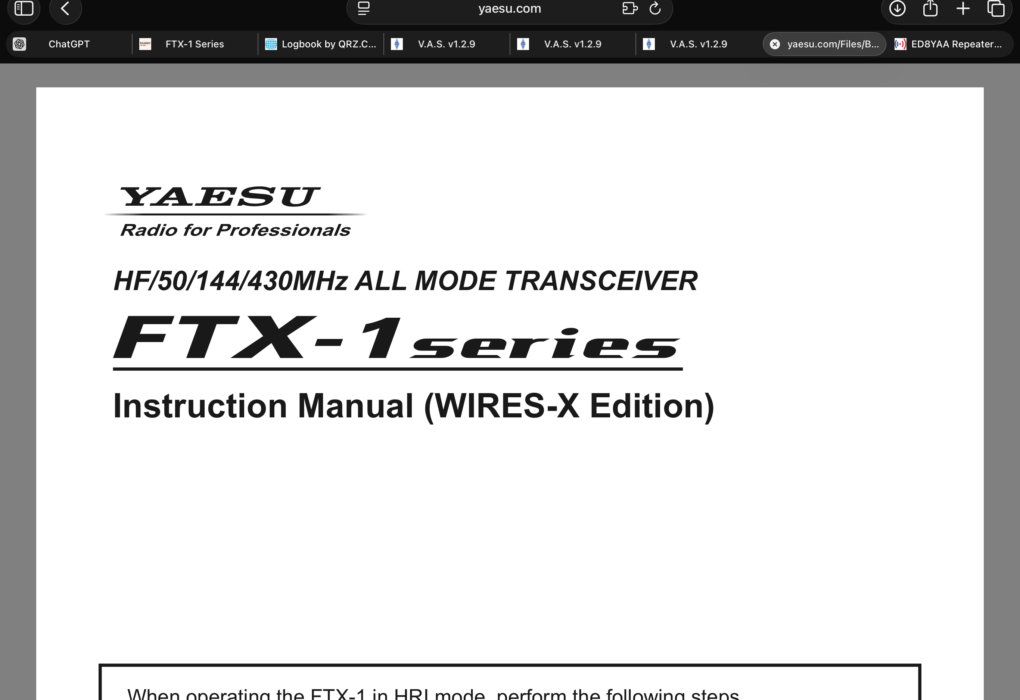 wires-x voor FTX-1